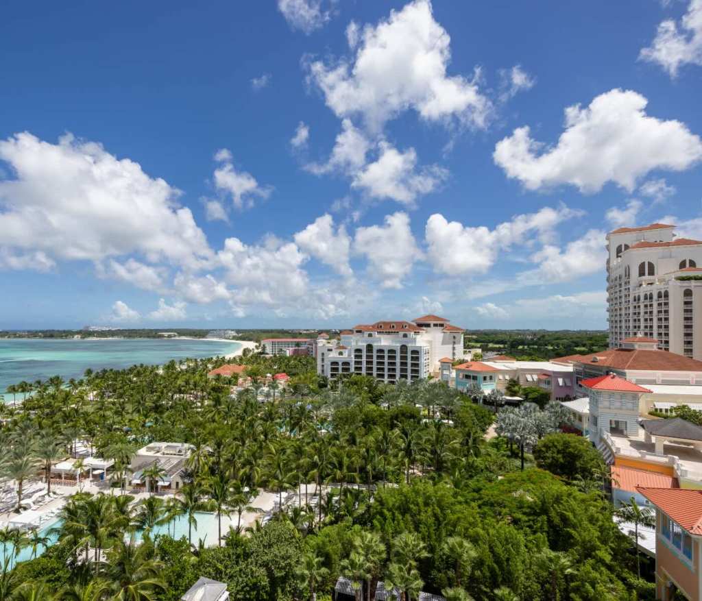 the view of baha mar with a glimpse of the ocean