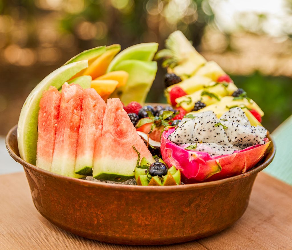 Fruit bowl from Bungalow Bar & Grill at SLS Baha Mar