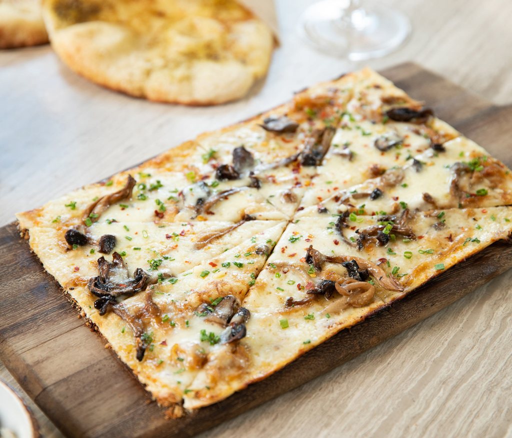 Mushroom flatbread from Cleo at SLS Baha Mar