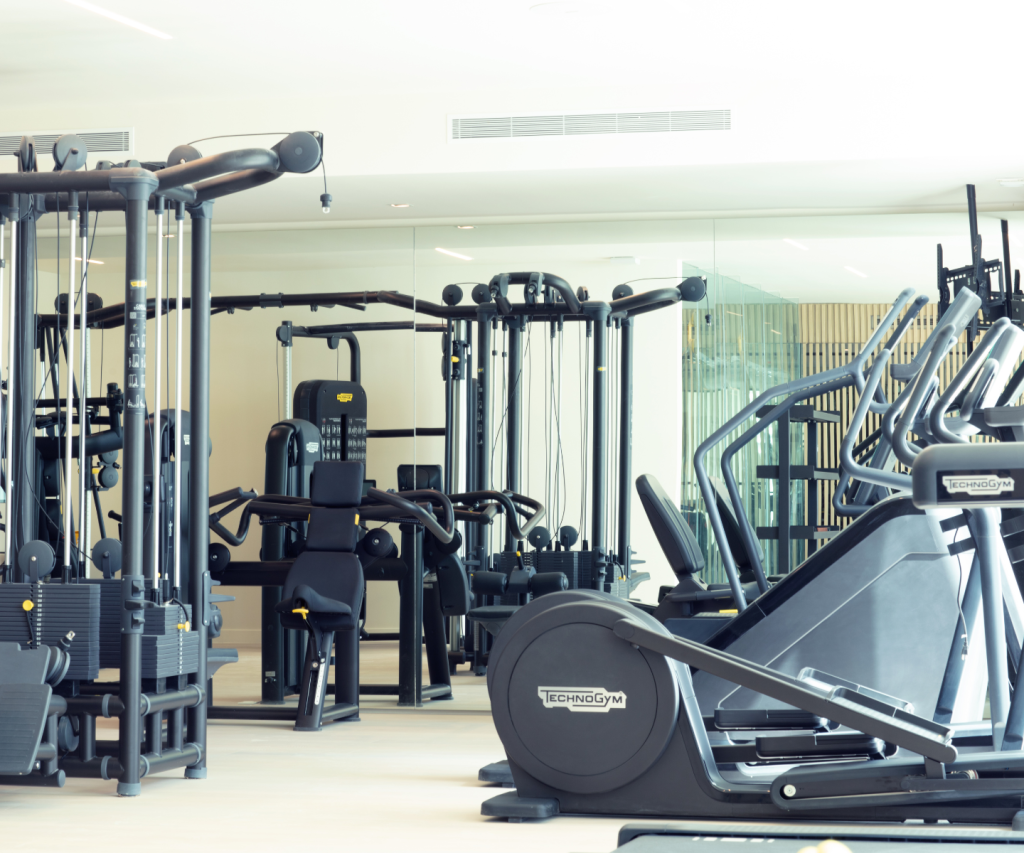 fitness center with state of the art equipment