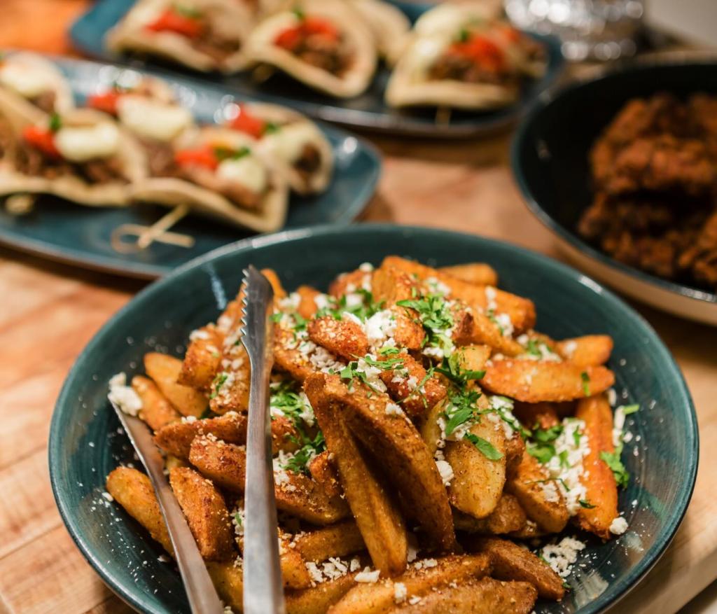 vibrant food served at cleo located at sls cancun