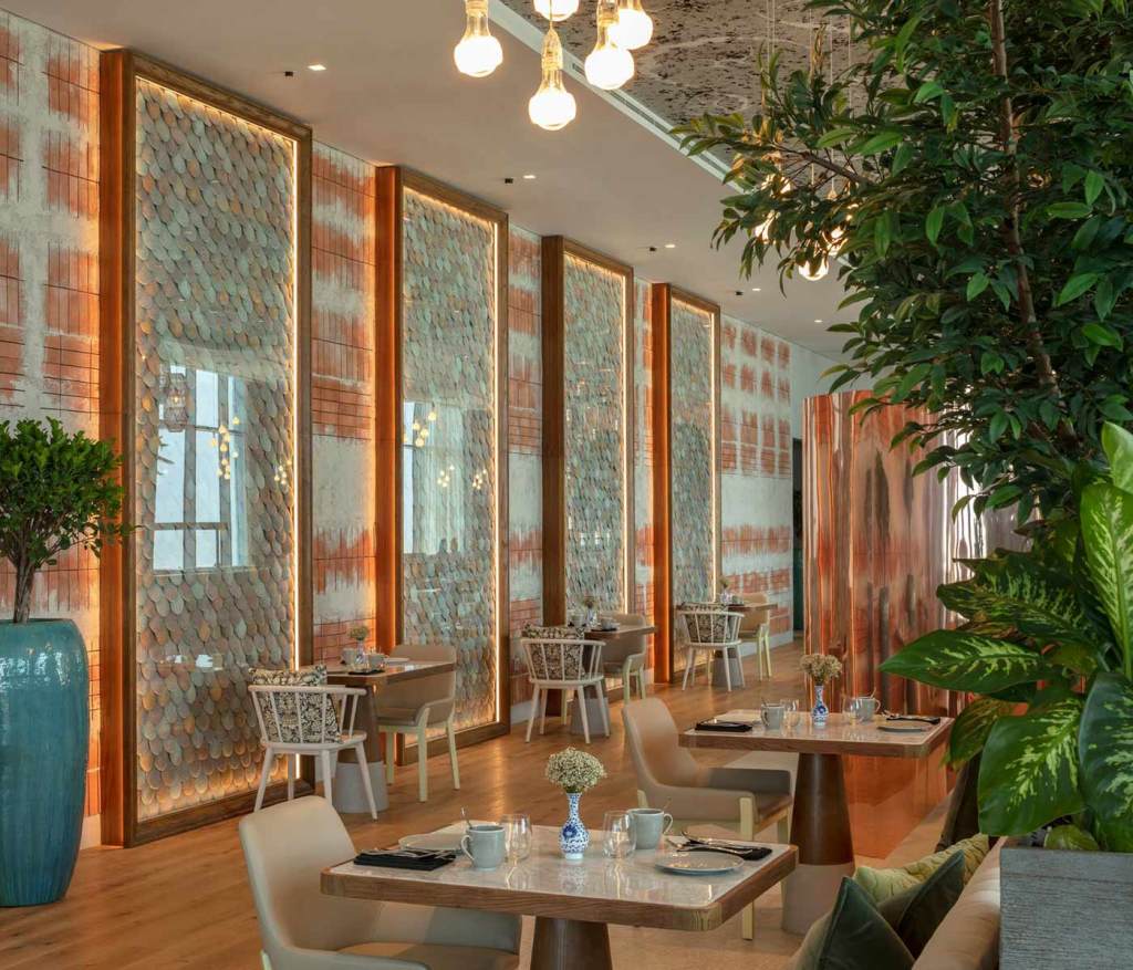 Interior dining at Fi'lia Dubai