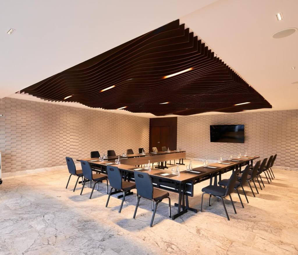 a meeting space at sls playa mujeres