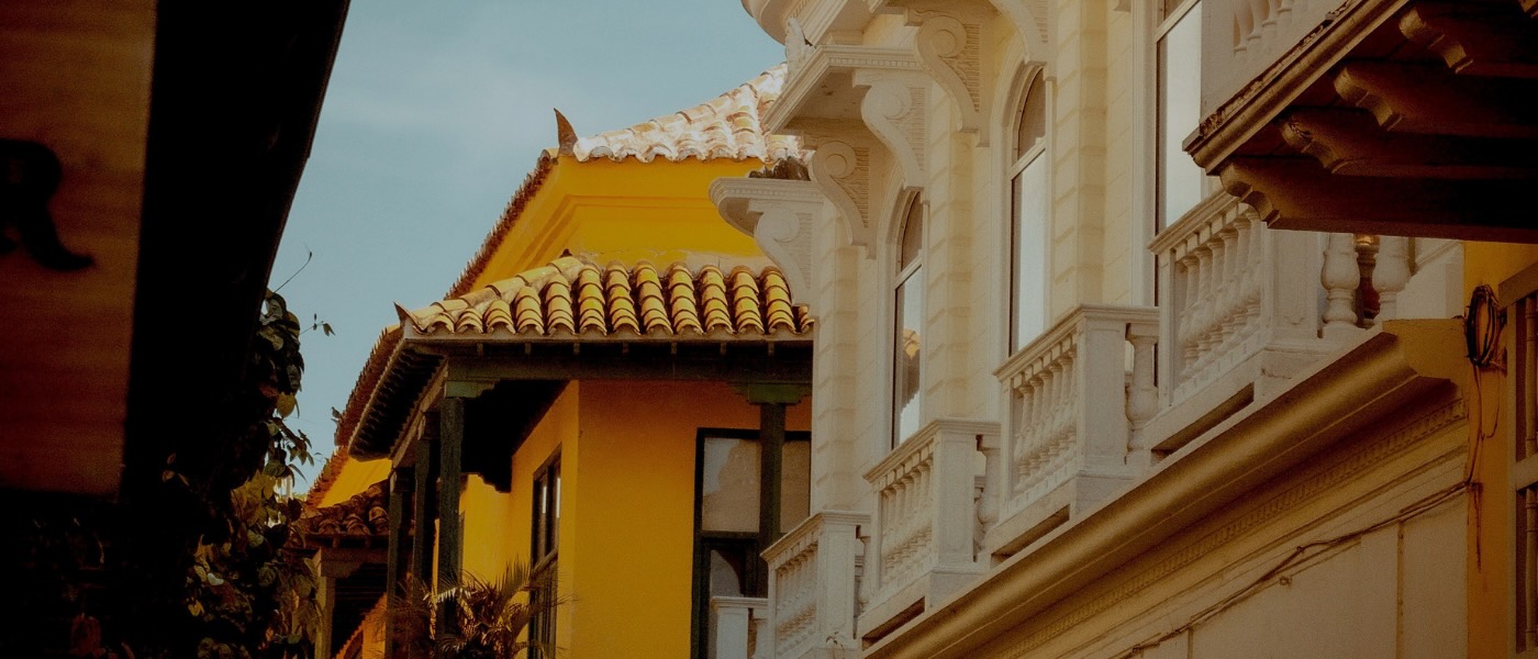 rooftops of buildings in cartagena