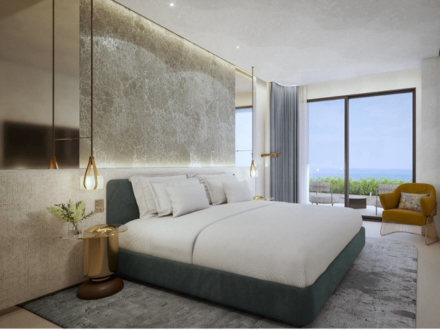 a guest room at sls barcelona