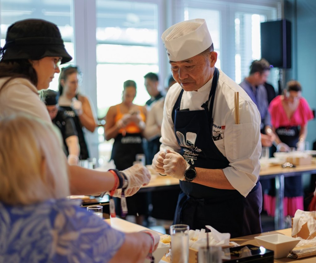 a chef tasting at The Bahamas Culinary & Arts Festival