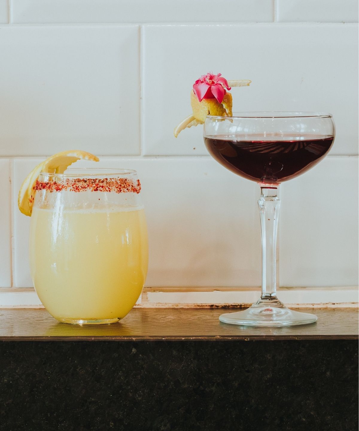 cocktails at union steakhouse at sls playa mujeres