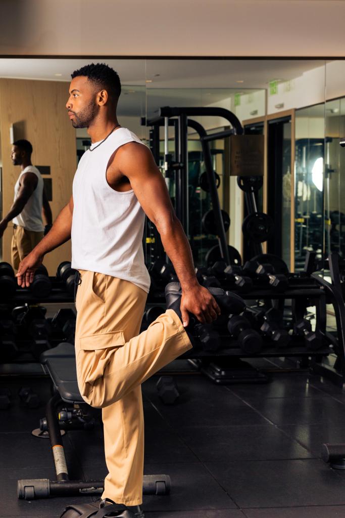 fit men at the gym